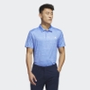 Áo Polo Adidas Nam Chính Hãng - STRIPE ZIP GOLF POLO SHIRT - Xanh | JapanSport IC1348