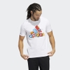 Áo Phông Adidas Nam Chính Hãng - Fluid Sport Badge of Sport Graphic Tee - Trắng | JapanSport HE4808