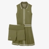 Váy Lacoste Chính Hãng - Lacoste Women's Ultra Dry Heritage Trim Golf Dress - Màu Xanh | JapanSport EF8581-51-6N7