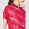 Áo Polo Mizuno Nữ Chính Hãng - Game Shirt Racquet Sports  - Màu Đỏ | JapanSport 62JA1702-61