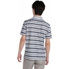 Áo Polo Mizuno Chính Hãng - Official Pique Multi-Lined Printed Short Sleeve - Màu Trắng/Xanh Đậm | JapanSport E2MAC015-80