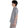 Áo Polo Mizuno Chính Hãng - Official Pique Multi-Lined Printed Short Sleeve - Màu Trắng/Xanh Đậm | JapanSport E2MAC015-80