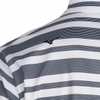 Áo Polo Mizuno Chính Hãng - Official Pique Multi-Lined Printed Short Sleeve - Màu Trắng/Xanh Đậm | JapanSport E2MAC015-80