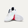 Giày Tennis Wilson Nam Chính hãng - Rush Lite 5 Men's Tennis Shoe  - Màu Trắng/Xanh/Cam  | JapanSport WRS00850-Fiery Coral