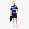 Áo Polo Gofl Lacoste Nam Chính hãng - Regular Fit Colorblock Golf  - Màu Navy Blue / Blue / White | JapanSport DH8954-51-8IQ