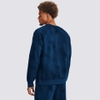 Áo Khoác Under Armour Chính Hãng - RIVAL FLEECE PRINTED CREW - Màu Xanh | JapanSport 1379756-426