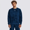 Áo Khoác Under Armour Chính Hãng - RIVAL FLEECE PRINTED CREW - Màu Xanh | JapanSport 1379756-426