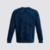 Áo Khoác Under Armour Chính Hãng - RIVAL FLEECE PRINTED CREW - Màu Xanh | JapanSport 1379756-426