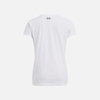 Áo phông Under Armour Nữ Chính hãng - Project Rock Payoff Short Sleeve - Màu Trắng | JapanSport 1389340-100