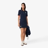 Chân Váy Lacoste Nữ Chính Hãng - Textured piqué skirt - Màu Navy | JapanSport JF0522-51-166