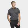 Áo Polo Adidas Chính Hãng - Textured Jacquard Golf Polo Shirt - Xám/Đen | JapanSport IB7489