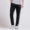 Quần Adidas Nam Chính Hãng - ESSENTIALS 3-STRIPES TAPERED OPEN HEM PANTS - Đen | JapanSport DU0456