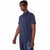 Áo Polo Asics Chính Hãng - HEX GRAPHIC DRY POLO SHIRTS - Màu Xanh | JapanSport 2031E496-402