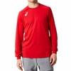 Áo Khoác Asics Chính Hãng - Soccer Team Long Sleeve Training Shirt - Màu Đỏ | JapanSport 2101A054-600