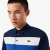 Áo Polo Gofl Lacoste Nam Chính hãng - Regular Fit Colorblock Golf  - Màu Navy Blue / Blue / White | JapanSport DH8954-51-8IQ