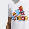 Áo Phông Adidas Nam Chính Hãng - Fluid Sport Badge of Sport Graphic Tee - Trắng | JapanSport HE4808