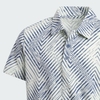 Áo Polo Adidas Trẻ em Chính Hãng - Kids Scripted Herringbone - Màu Trắng Xanh | JapanSport IM8255