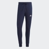 Quần Adidas Nam Chính Hãng - Essentials 3-Stripe Fish Skin Tapered Pants - Màu Xanh | JapanSport IC9406