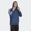 Áo Hoodie Adidas Nam Chính Hãng -  Adidas 3-Stripes Hoodie - Xanh  | JapanSport  FM3762