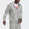 Áo Khoác Adidas Chính Hãng - Future Icons 3-Stripes Full-Zip - Màu Xám | JapanSport HC5249