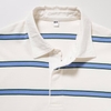 Áo Polo Uniqlo Nam Chính Hãng - Striped Short Sleeve - Trắng | JapanSport 455390-01