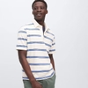 Áo Polo Uniqlo Nam Chính Hãng - Striped Short Sleeve - Trắng | JapanSport 455390-01