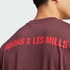 Áo Phông Adidas Nam Chính Hãng - LES MILLS Team Graphic Tee - Màu Đỏ Ruby | JapanSport JW3877