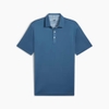 Áo Polo Puma Chính Hãng - Fair Isle Trim Polo Blue Horizon - Màu Xanh | JapanSport 627640-02