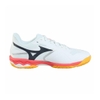 Giày Tennis Mizuno Chính hãng - Wave Exceed Court Wide OC - Màu Trắng | JapanSport 61GB2518-60