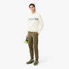 Quần dài Lacoste Chính hãng - Tennis Logo Stripe Tracksuit Pants - Màu Olive | JapanSport XH4761-51-E9F