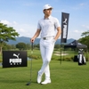 Quần Golf Puma Chính Hãng - PF Stretch Side Piping Ankle Pants - Màu Trắng | JapanSport 627657-03