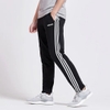 Quần Adidas Nam Chính Hãng - ESSENTIALS 3-STRIPES TAPERED OPEN HEM PANTS - Đen | JapanSport DU0456