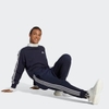 Quần Adidas Nam Chính Hãng - Essentials 3-Stripe Fish Skin Tapered Pants - Màu Xanh | JapanSport IC9406