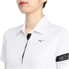 Áo Polo Mizuno Nữ Chính Hãng - Women's Golf Wear - Màu Trắng | JapanSport E2MAA205-01