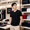 Set 3 Áo Phông Tommy Hilfiger Chính Hãng - Men's Cotton Classic 3-Pack V-Neck Undershirts - Màu Xanh/Trắng/Đen | JapanSport 4300134792