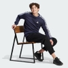 Áo Khoác Adidas Chính Hãng - Essentials Fleece 3-Stripes Sweatshirt - Xanh | JapanSport IJ6469