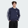 Áo Khoác Adidas Chính Hãng - Essentials Fleece 3-Stripes Sweatshirt - Xanh | JapanSport IJ6469