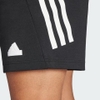 Quần Short Adidas Nam Chính Hãng - Men's 3-Stripes Sweat Half Pants - Màu Đen| JapanSport IN3312