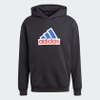 Áo Adidas Nam Chính Hãng - Future Icons Badge of Sport Hoodie - Màu Đen | JapanSport IS3233