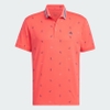 Áo Polo Adidas Nam Chính Hãng - Monogram Play Green AEROREADY - Màu Cam | JapanSport IN9313