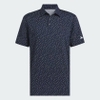 Polo Golf Adidas Nam Chính Hãng - Ultimate365 Allover Print Polo Shirt - Màu Xanh | JapanSport IL0555