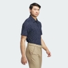 Polo Golf Adidas Nam Chính Hãng - Ultimate365 Allover Print Polo Shirt - Màu Xanh | JapanSport IL0555
