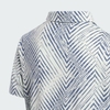 Áo Polo Adidas Trẻ em Chính Hãng - Kids Scripted Herringbone - Màu Trắng Xanh | JapanSport IM8255