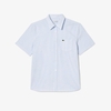 Áo Sơ Mi Lacoste Chính Hãng - Regular Fit Short Sleeve Oxford Shirt- Màu Xanh | JapanSport CH5624-51-E7B