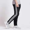 Quần Adidas Nam Chính Hãng - ESSENTIALS 3-STRIPES TAPERED OPEN HEM PANTS - Đen | JapanSport DU0456