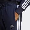 Quần Adidas Nam Chính Hãng - Essentials 3-Stripe Fish Skin Tapered Pants - Màu Xanh | JapanSport IC9406