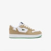 Giày Lacoste Nữ Chính Hãng - Junior's T-Clip Set Sneakers - Màu Nâu | JapanSport 7-50SUJ0025-2J8