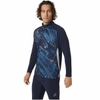 Áo Khoác Asics Chính Hãng -  Dry Half Zip Training Jacket - Màu Xanh | JapanSport 2101A216-405