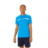Áo Khoác Asics Chính Hãng - Dry Practice Graphic Logo Short Sleeve Soccer Shirt  - Màu Xanh | JapanSport 2101A280-402