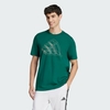 Áo Phông Adidas Nam Chính Hãng - Tech Outline Graphic Tee - Màu Xanh | JapanSport JJ1609